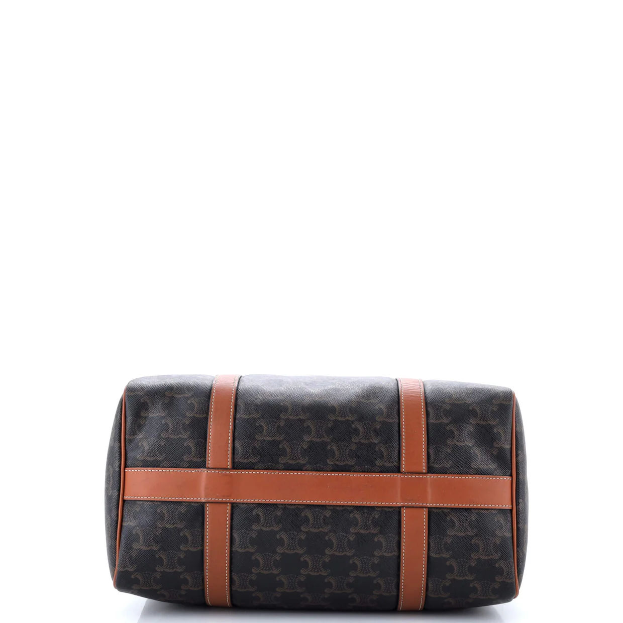 Boston Bag Triomphe Coated Canvas Medium - Deep Luxury