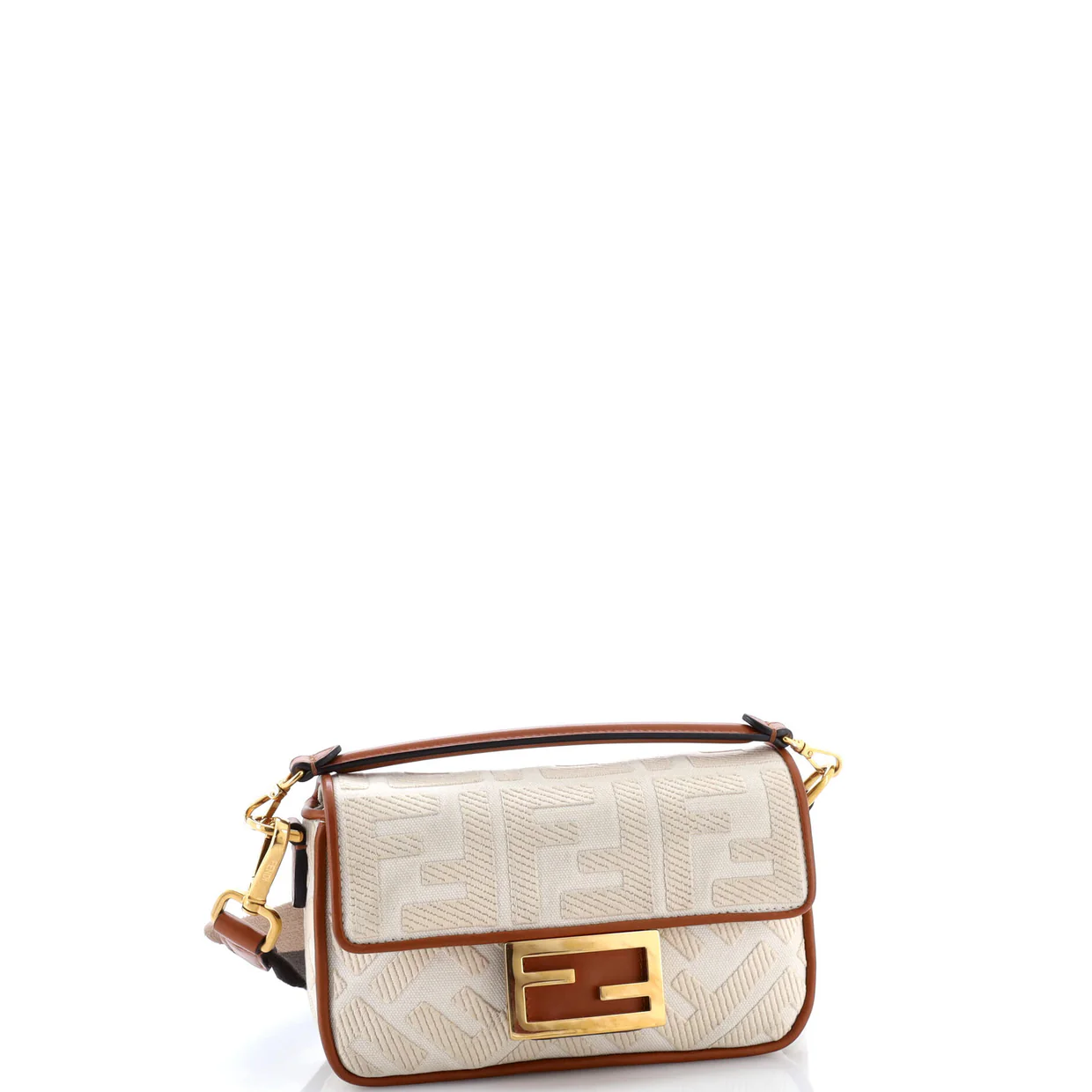 Baguette NM Bag Zucca Embroidered Canvas Mini - Deep Luxury