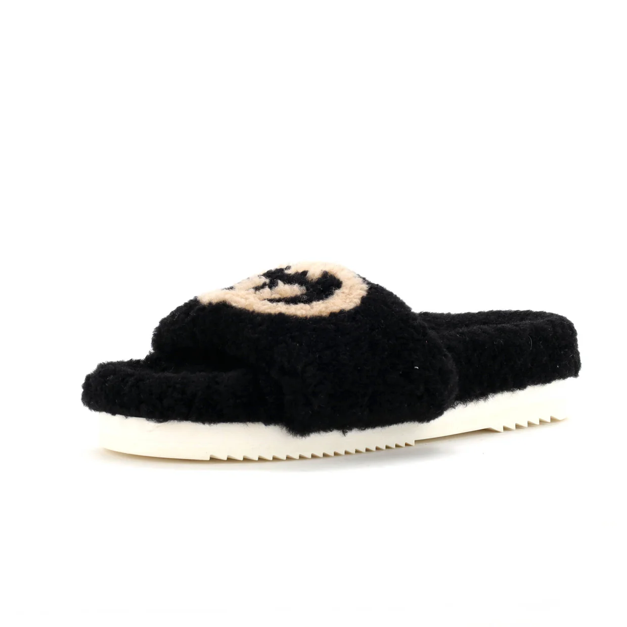 Women's Eileen Interlocking G Sandals Shearling - Deep Luxury