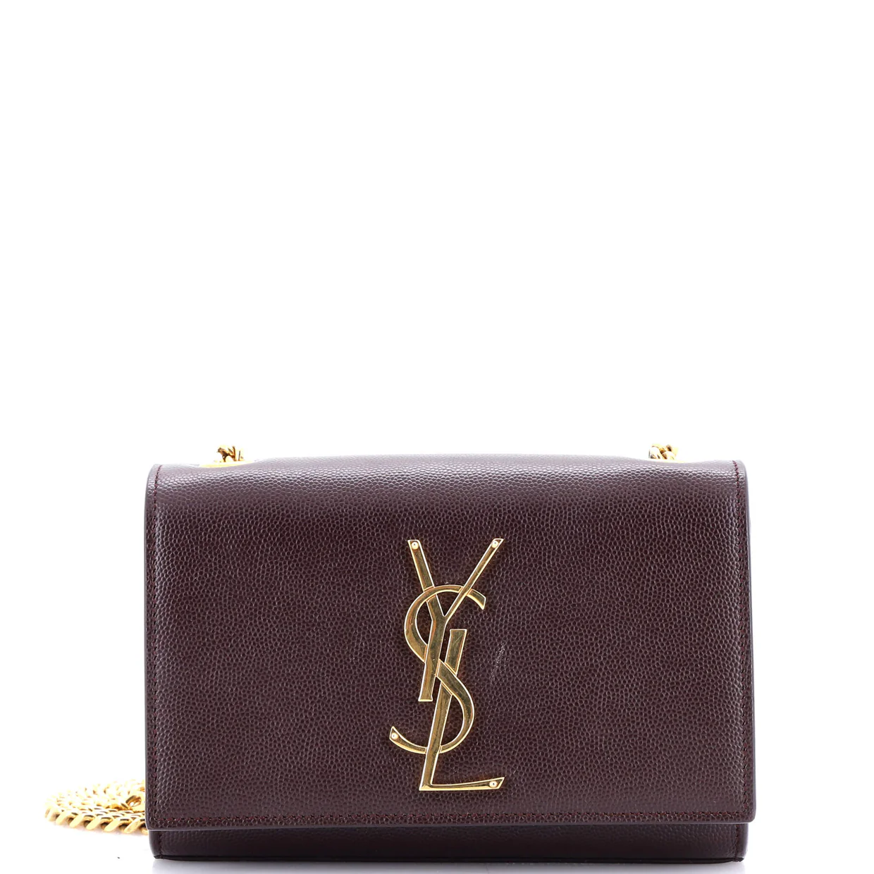 Classic Monogram Crossbody Bag Grainy Leather Small - Deep Luxury
