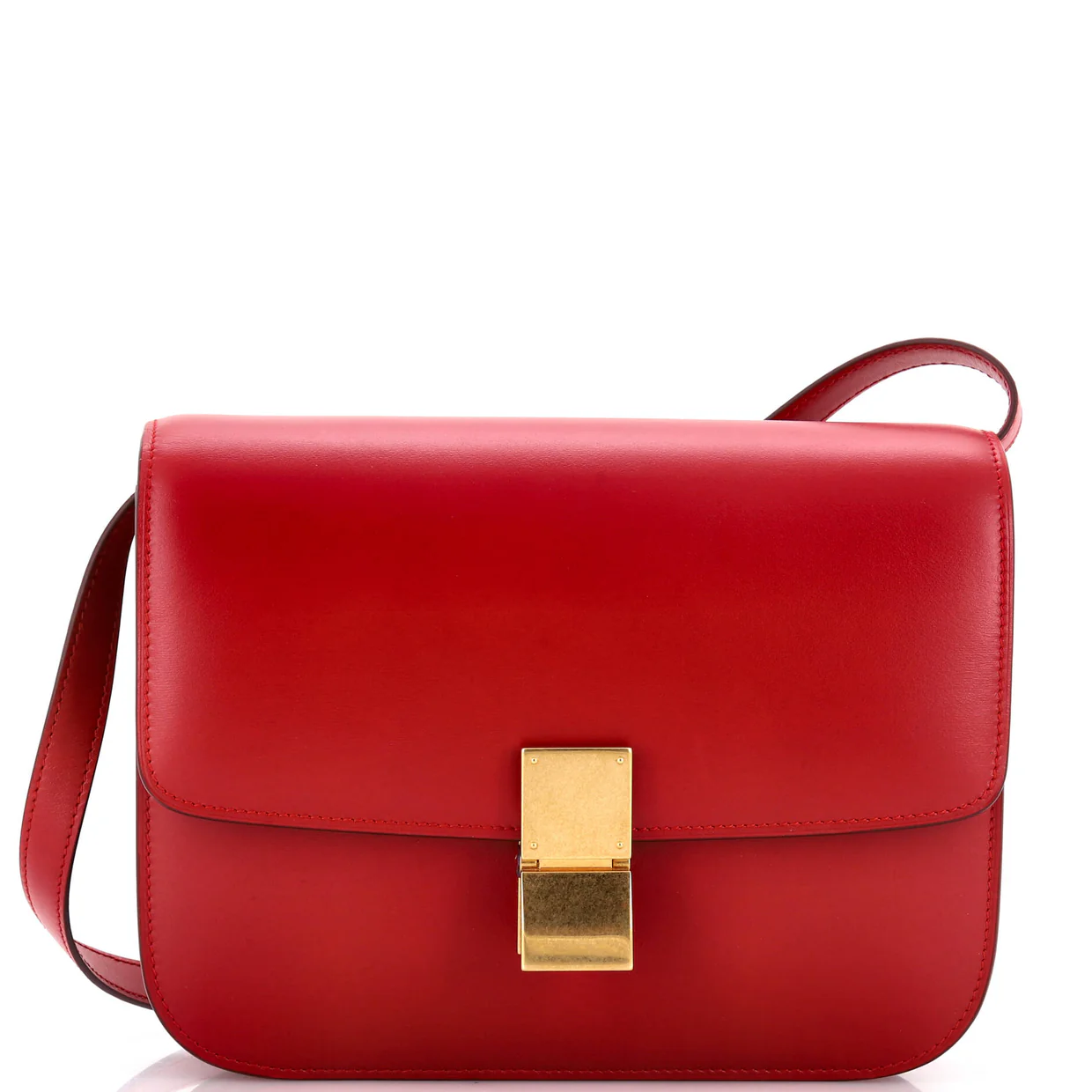 Classic Box Bag Smooth Leather Medium - Deep Luxury