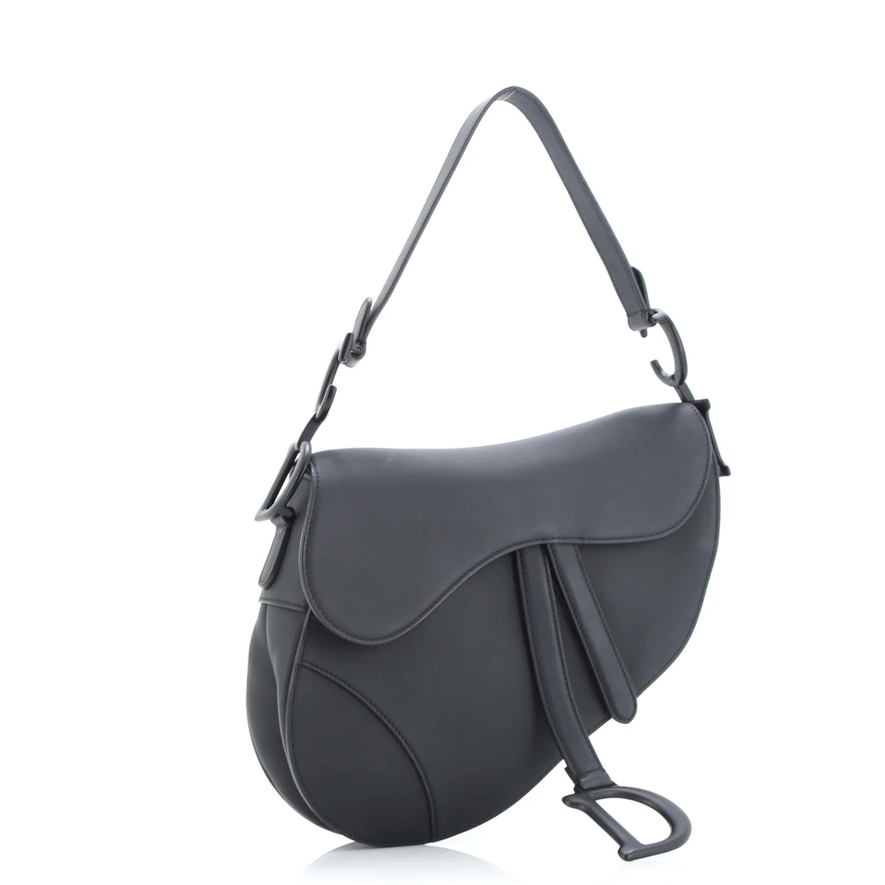 Ultra Matte Saddle Handbag Leather Medium - Deep Luxury