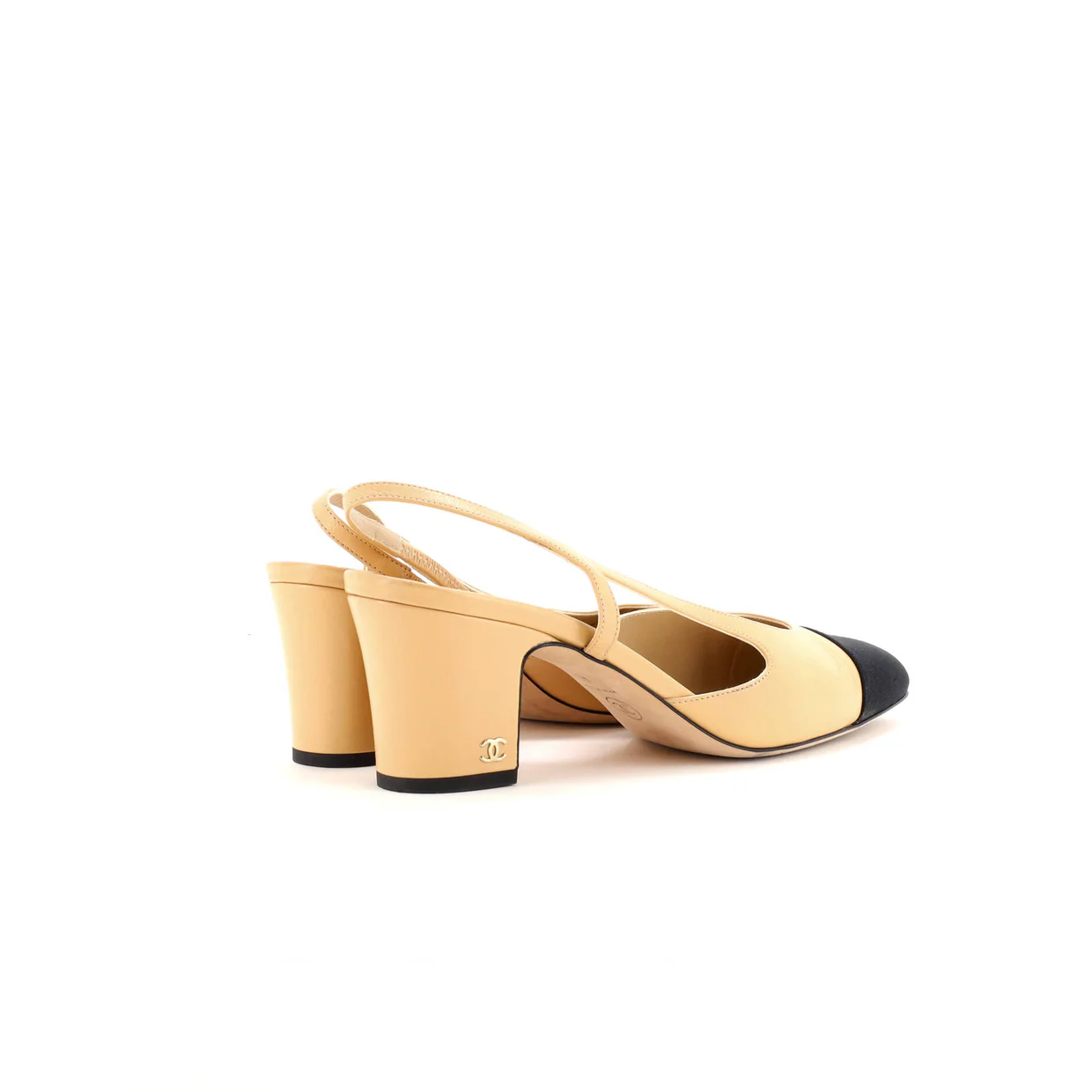 Women’s Cap Toe Slingback Pumps Leather - Deep Luxury