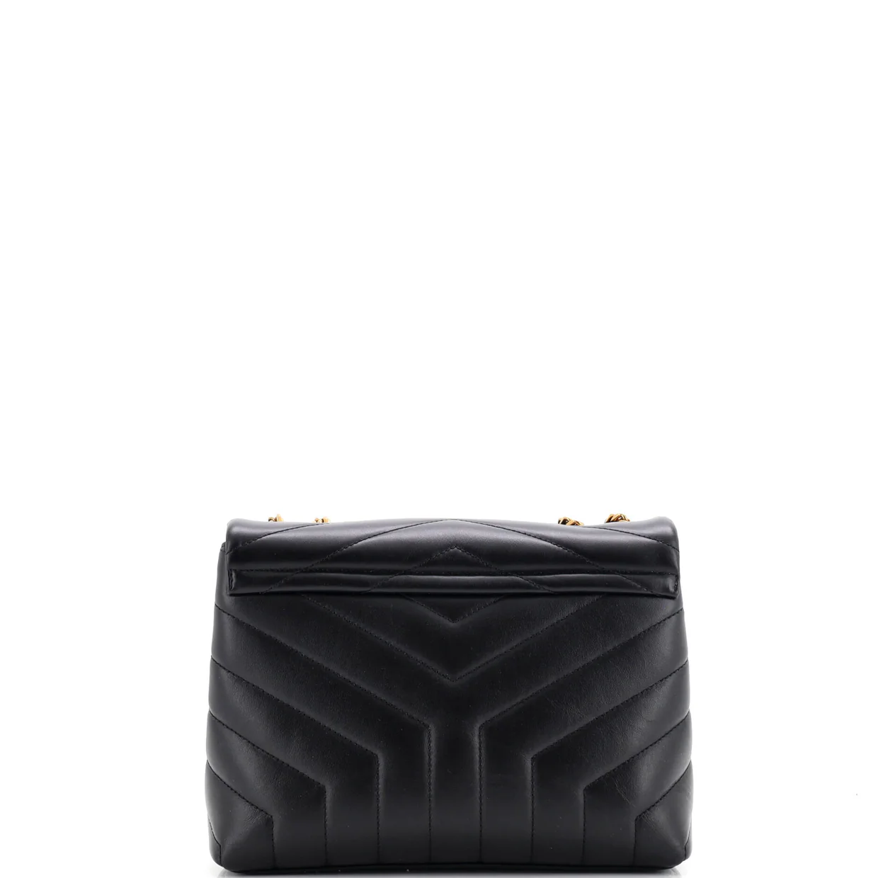 Loulou Shoulder Bag Matelasse Chevron Leather Small - Deep Luxury