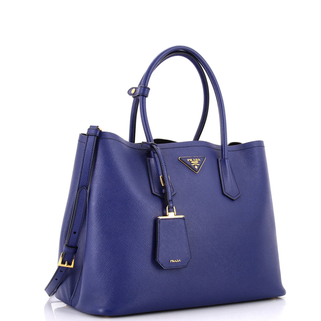 Cuir Double Tote Saffiano Leather Large - Deep Luxury