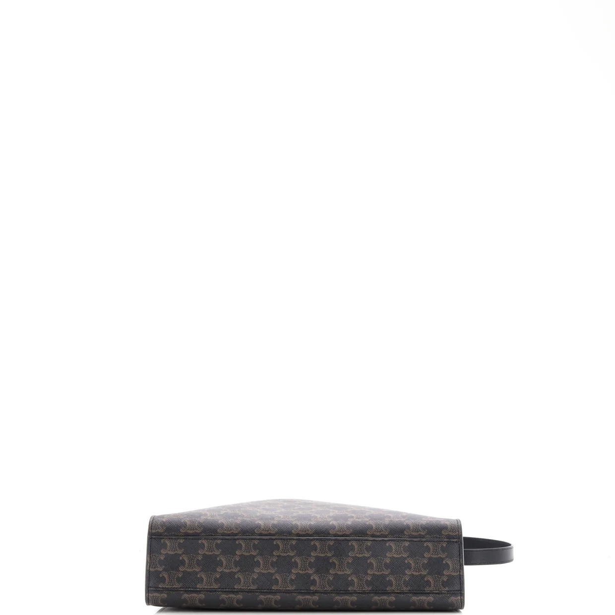 Vertical Cabas Tote Triomphe Coated Canvas Medium - Deep Luxury