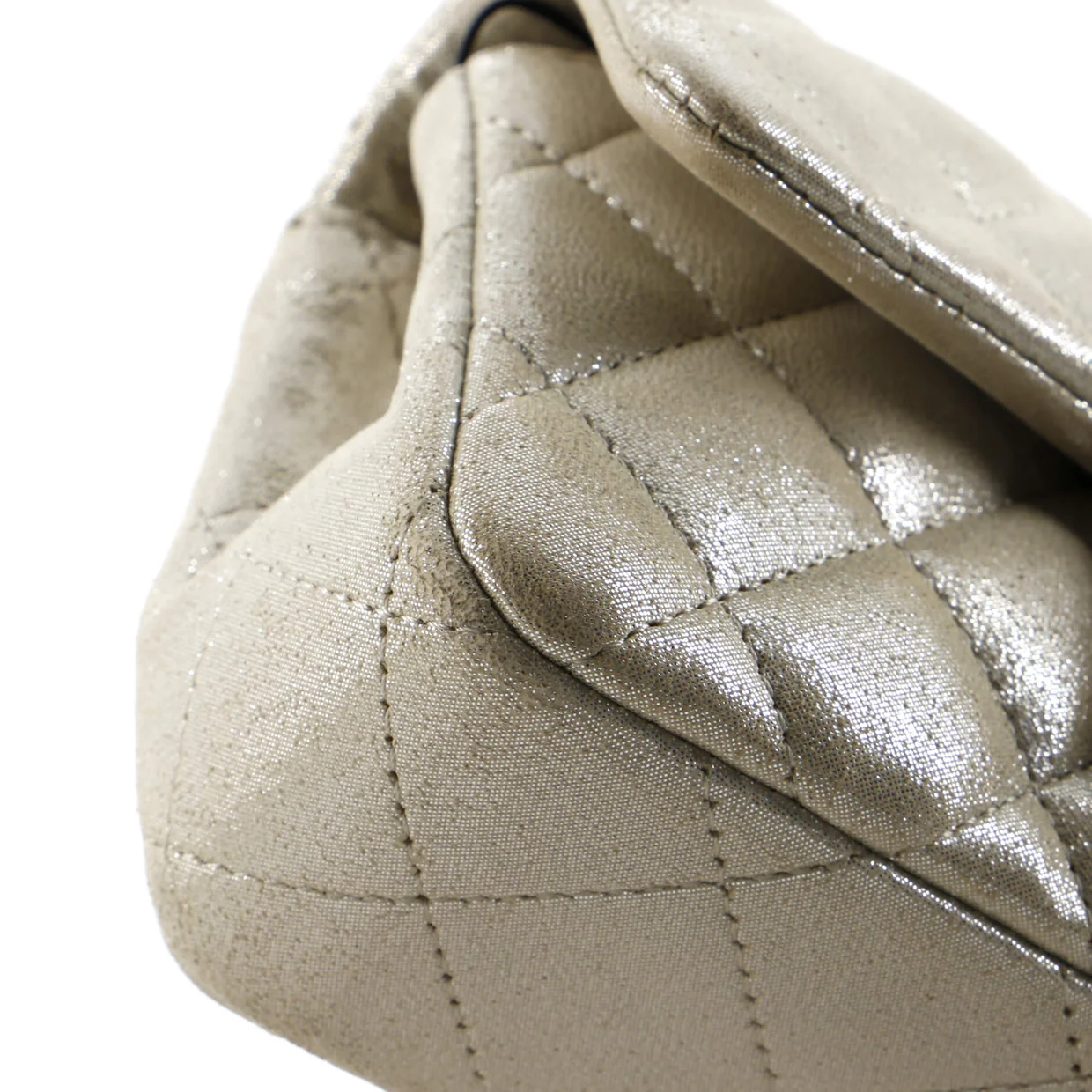 Crystal Dice Classic Single Flap Bag Quilted Iridescent Calfskin Extra Mini - Deep Luxury