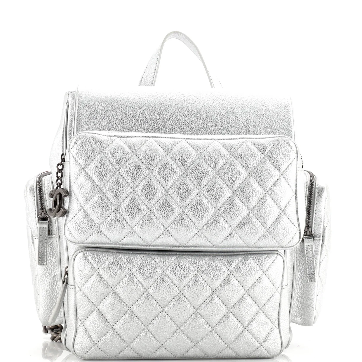 Casual Rock Airlines Backpack Quilted Goatskin Medium - Deep Luxury