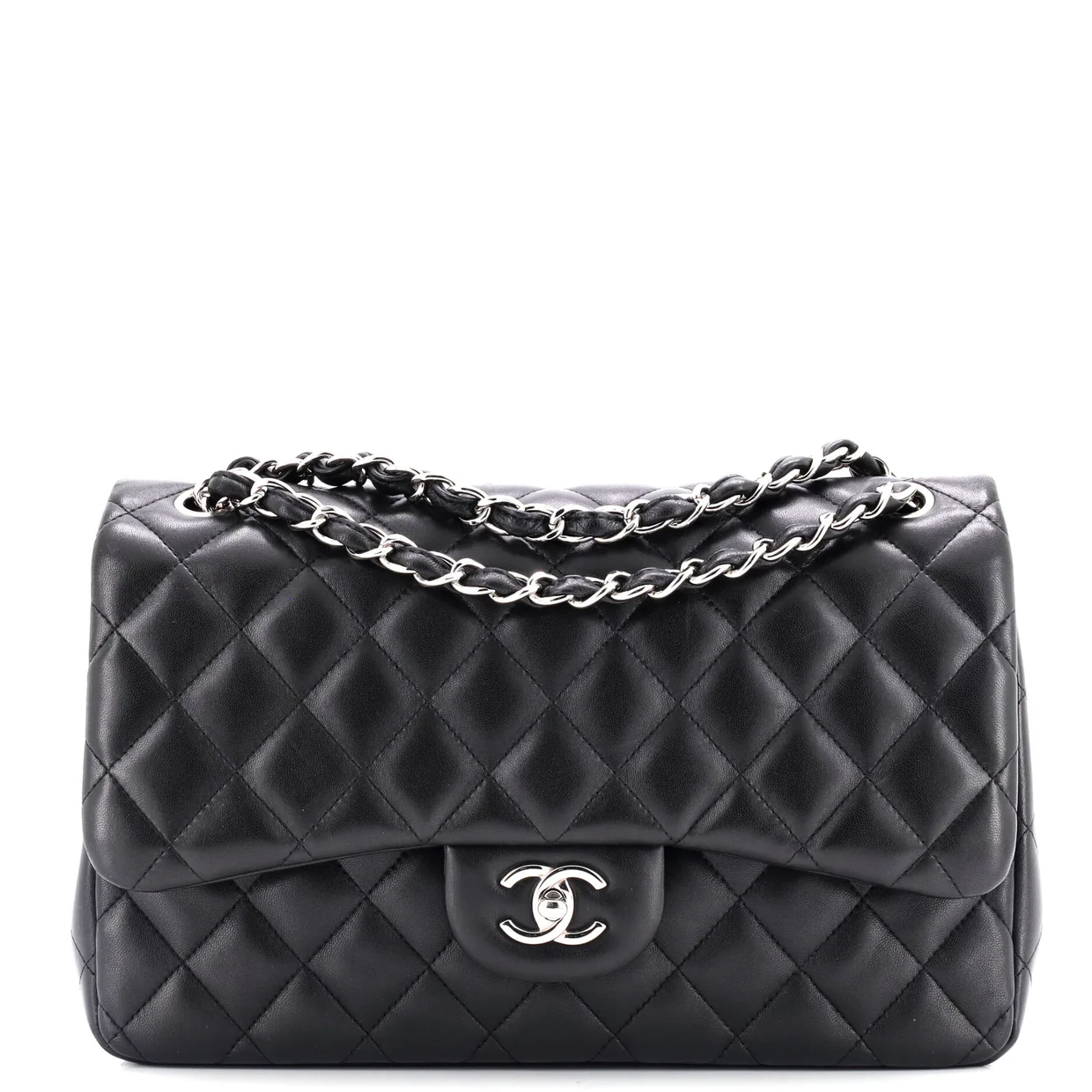 Classic Double Flap Bag Quilted Lambskin Jumbo - Deep Luxury