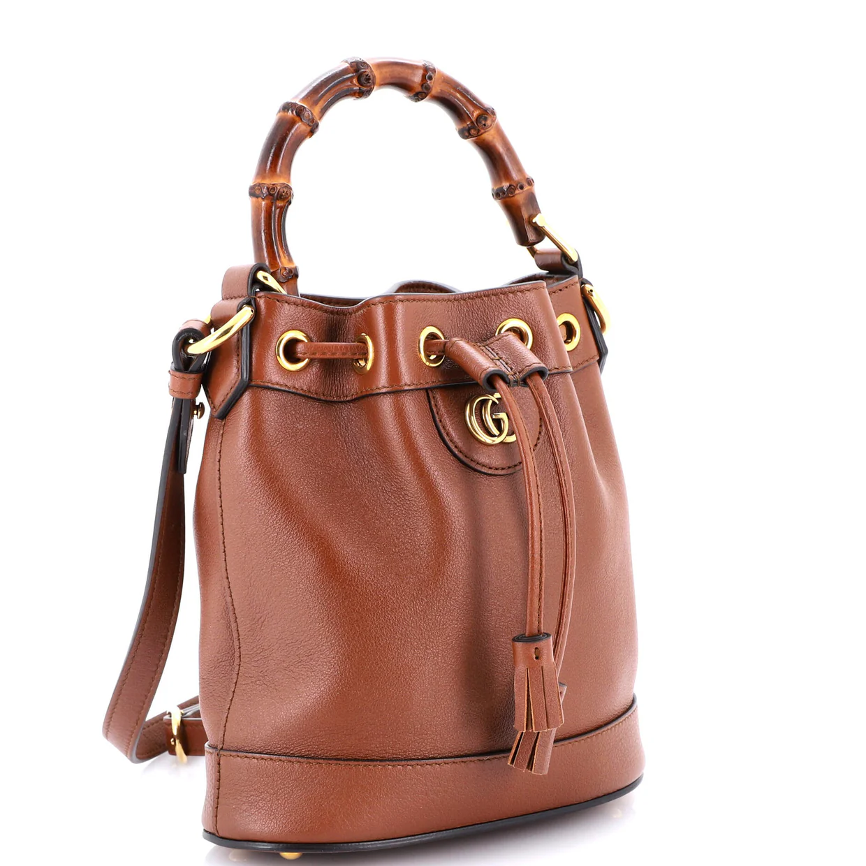 Diana Bucket Bag Leather Mini - Deep Luxury