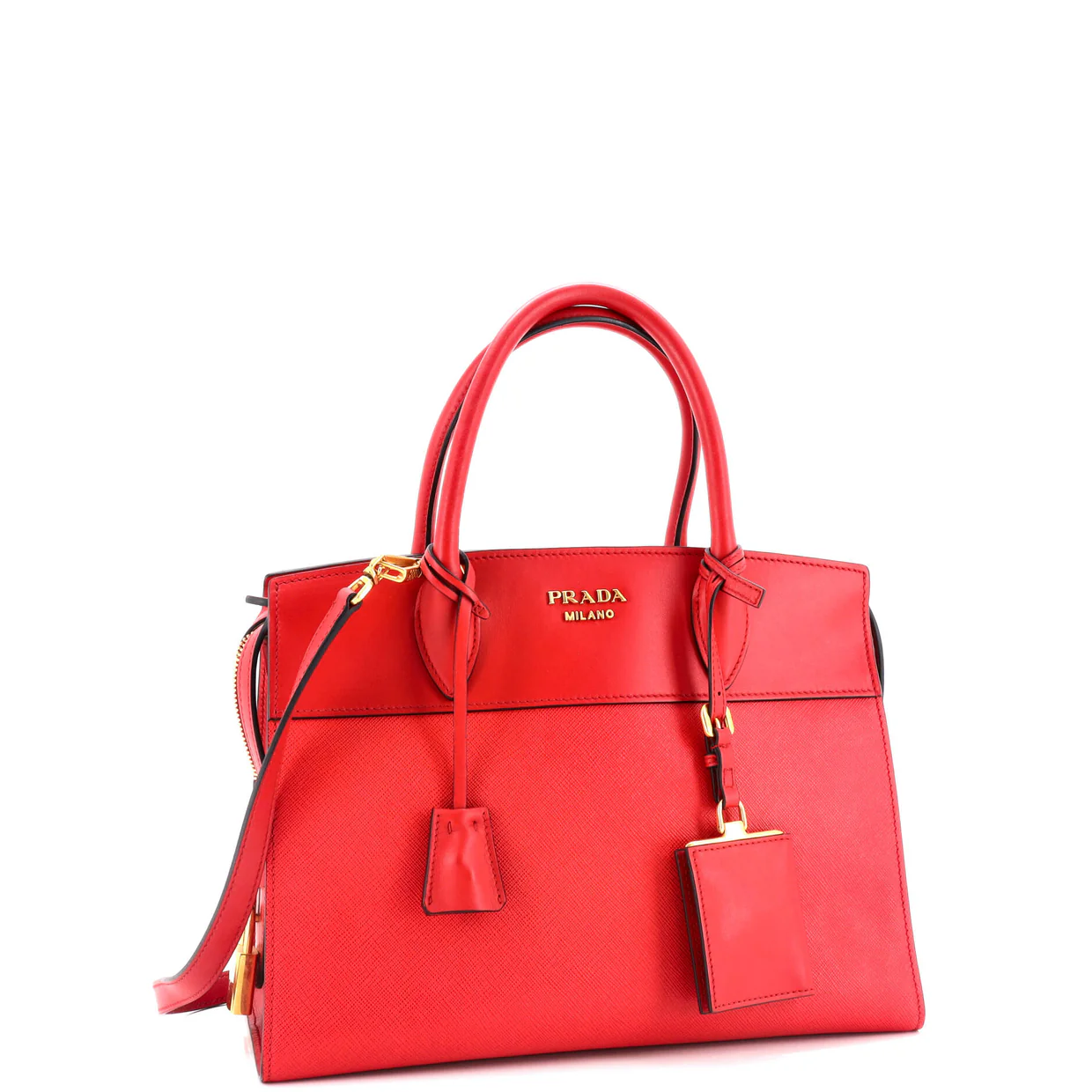 Esplanade Tote Saffiano with City Calf Small - Deep Luxury