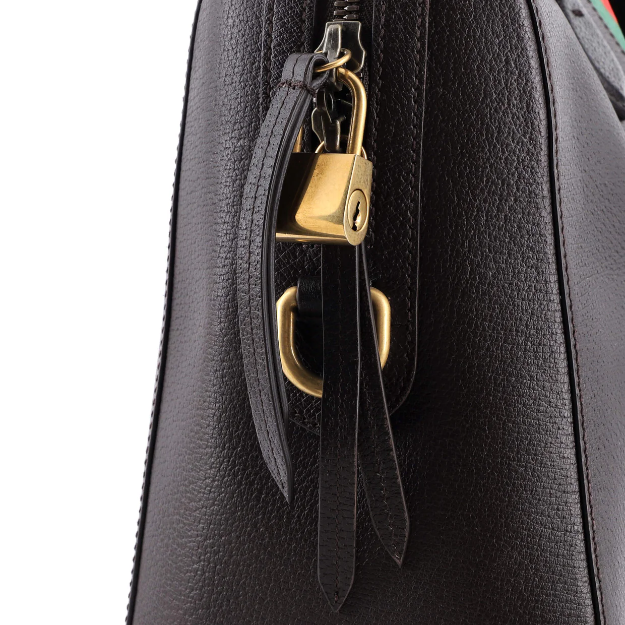 Convertible Web Duffle Bag Leather Large - Deep Luxury