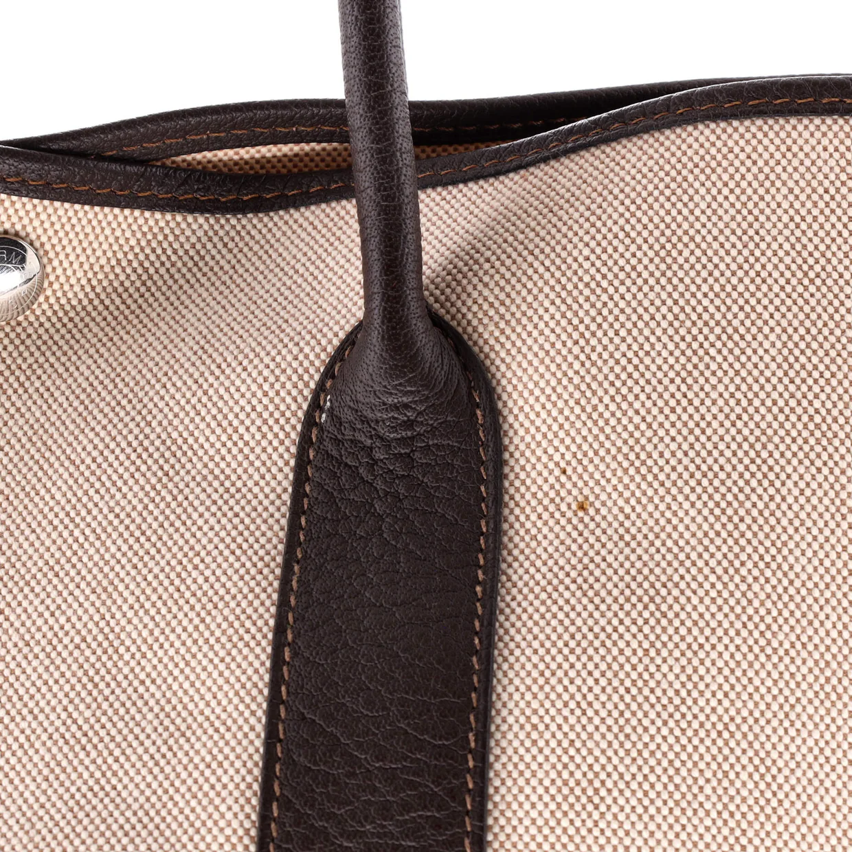 Garden Party Tote Toile and Leather 36 - Deep Luxury