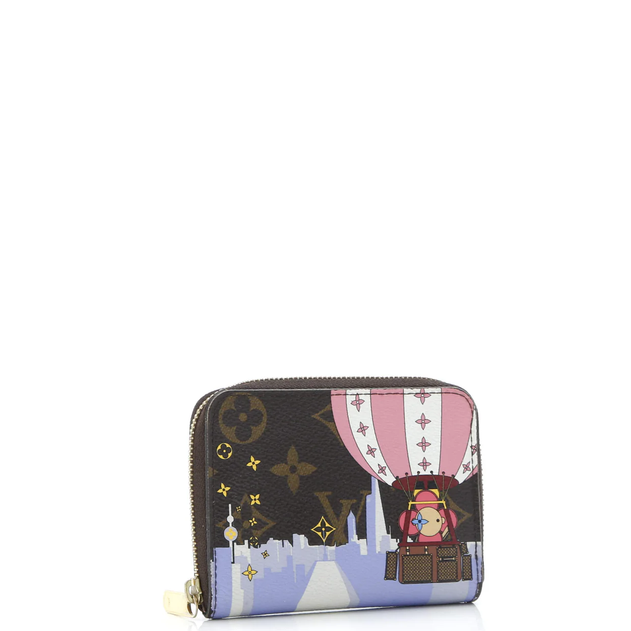 Zippy Coin Purse Limited Edition Vivienne Xmas Monogram Canvas - Deep Luxury