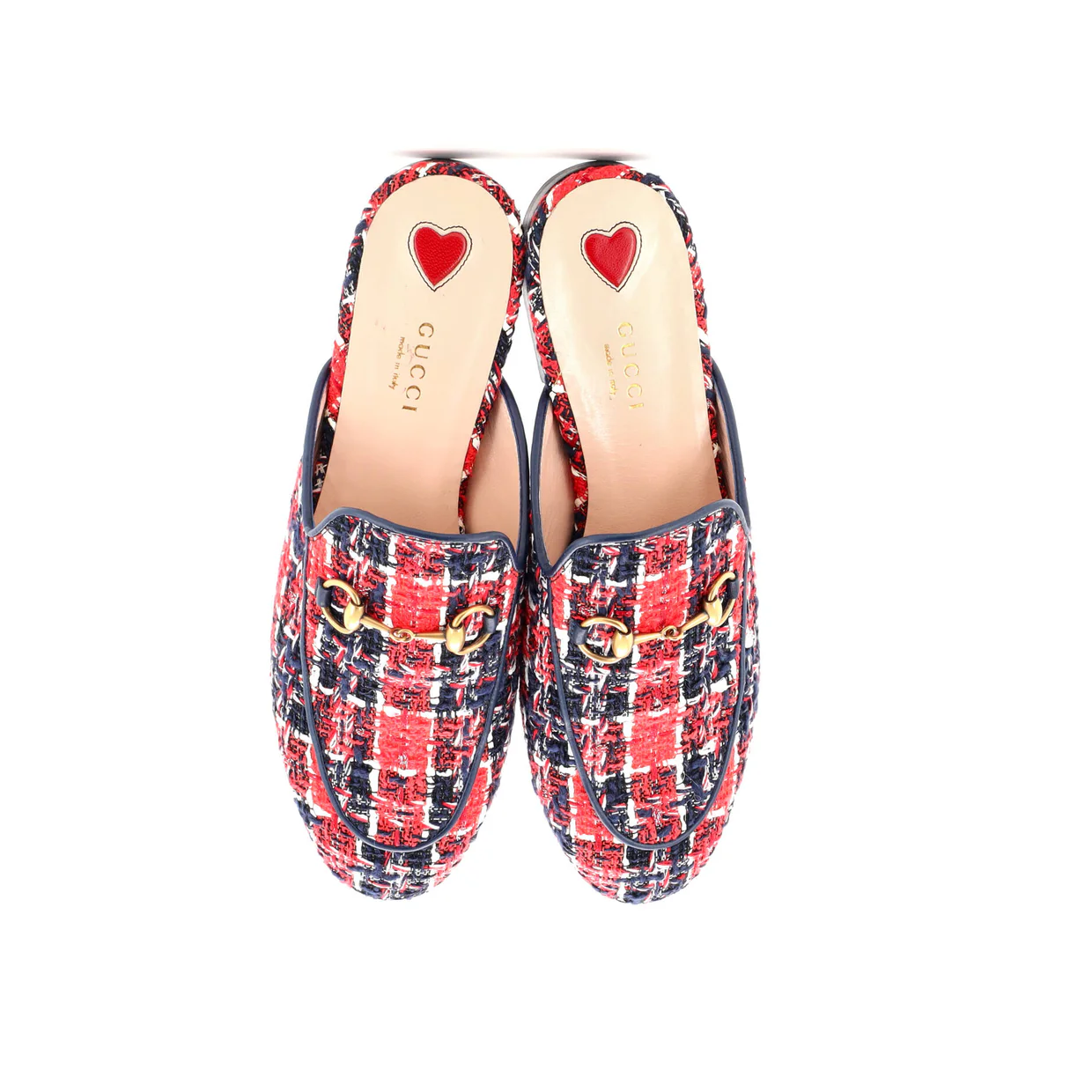 Women's Princetown Mules Tweed - Deep Luxury