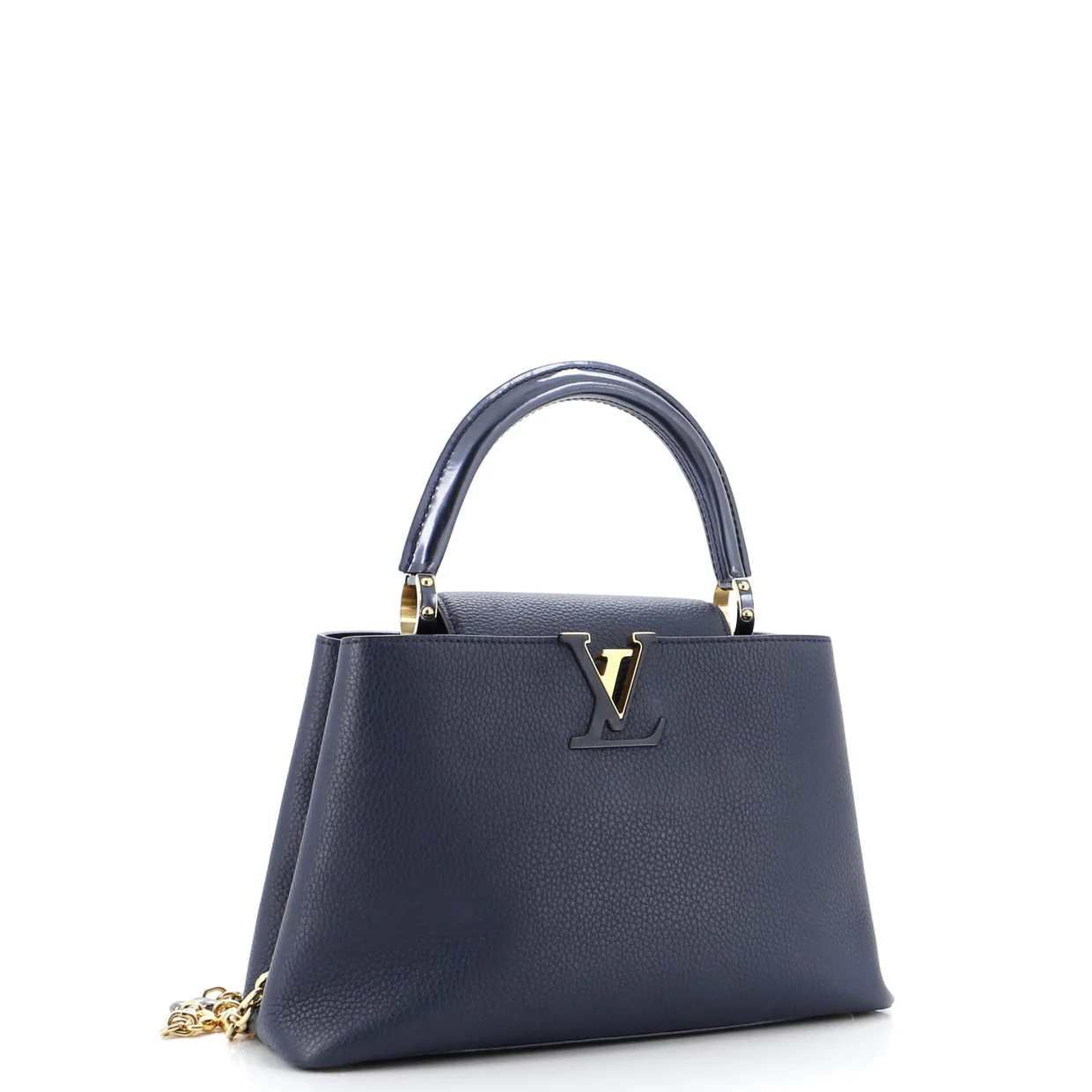 Flower Chain Capucines Bag Leather MM - Deep Luxury