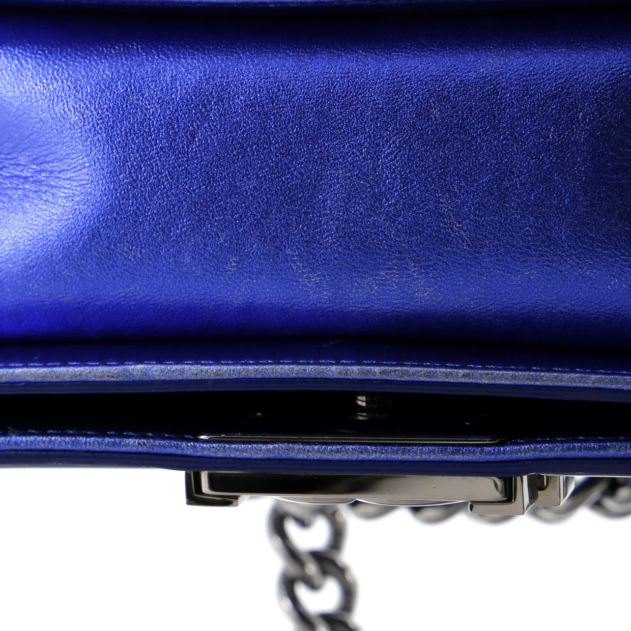 Boy Flap Bag Quilted Patent Small - Deep Luxury