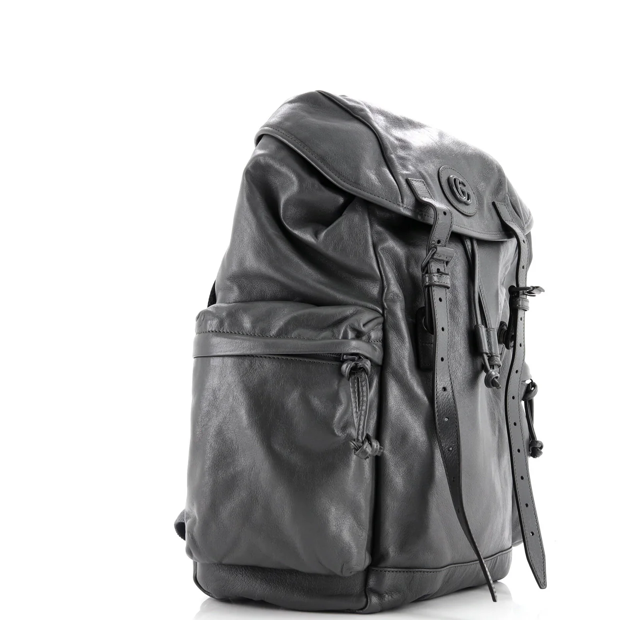 Tonal GG Double Pocket Belt Backpack Leather Large - Deep Luxury