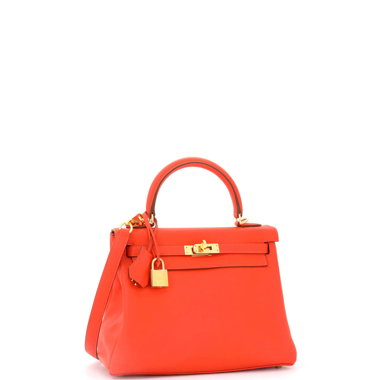Kelly Handbag Capucine Swift with Gold Hardware 25 - Deep Luxury
