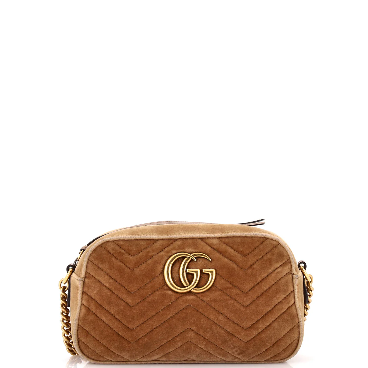 GG Marmont Shoulder Bag Matelasse Velvet Small - Deep Luxury