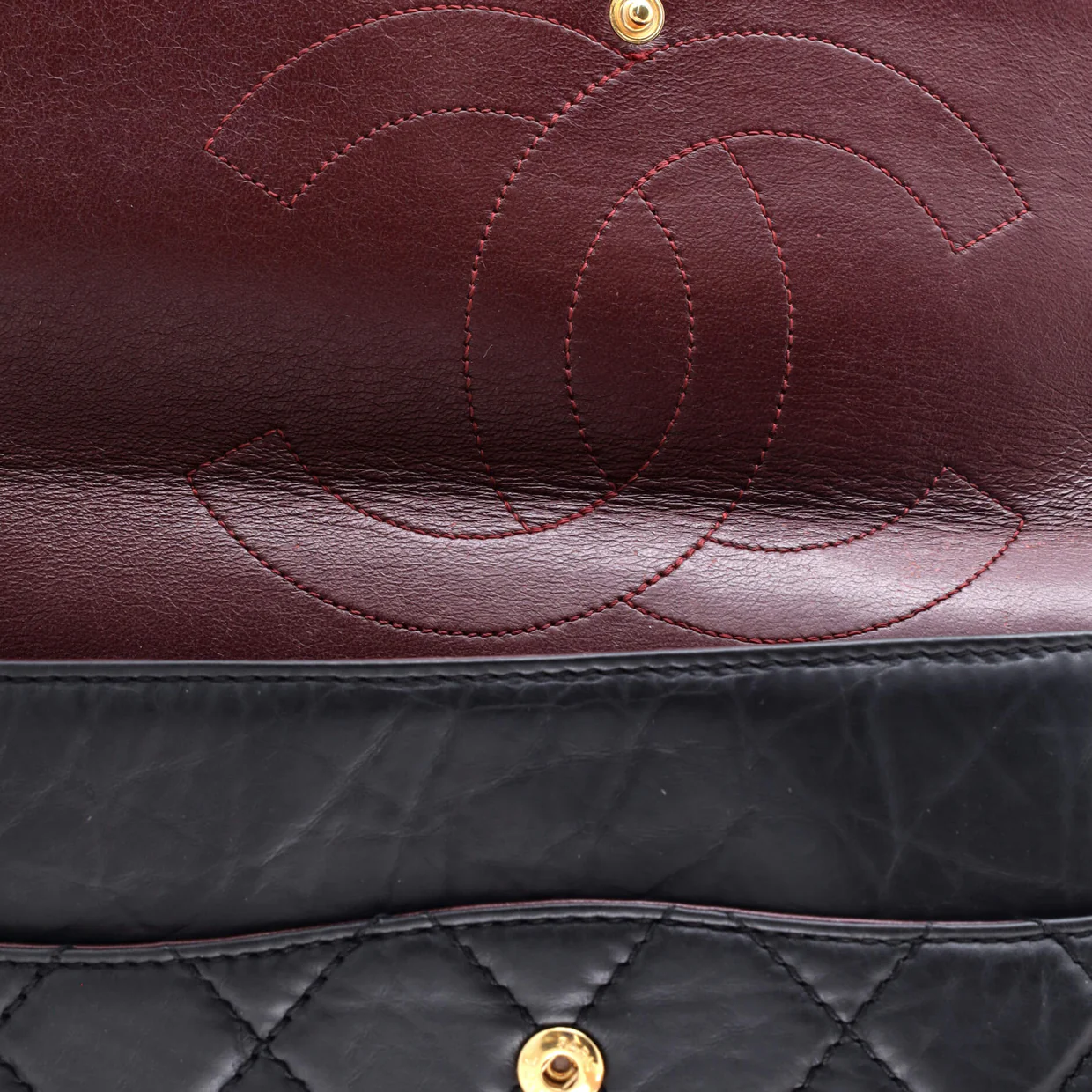 Reissue 2.55 Flap Bag Quilted Aged Calfskin 227 - Deep Luxury