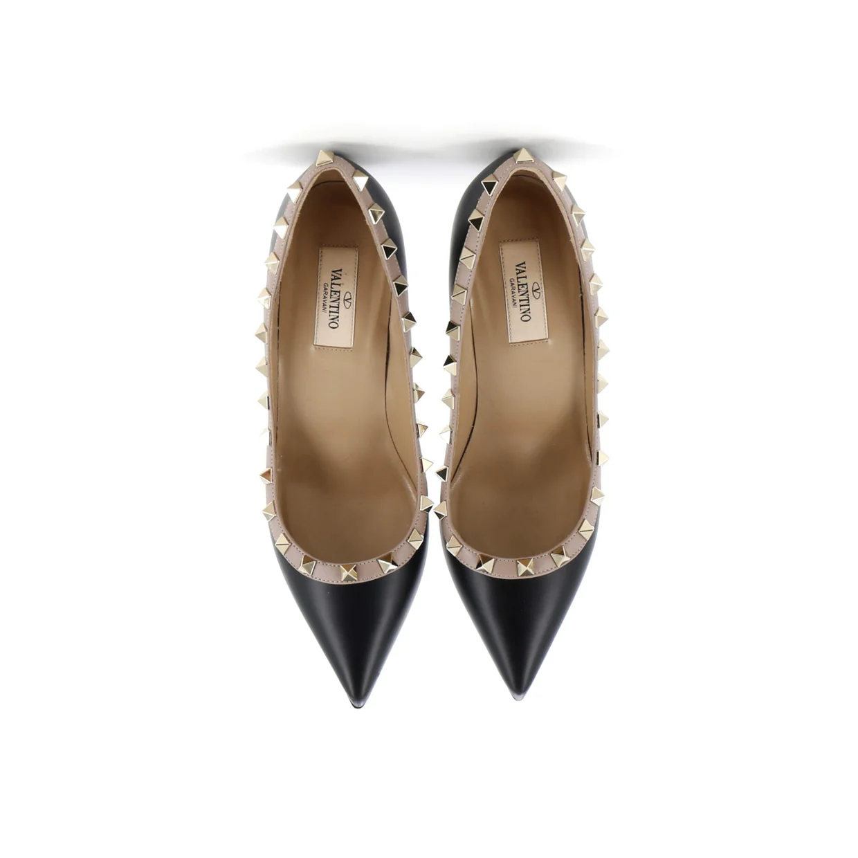 Women's Rockstud Pumps Leather - Deep Luxury