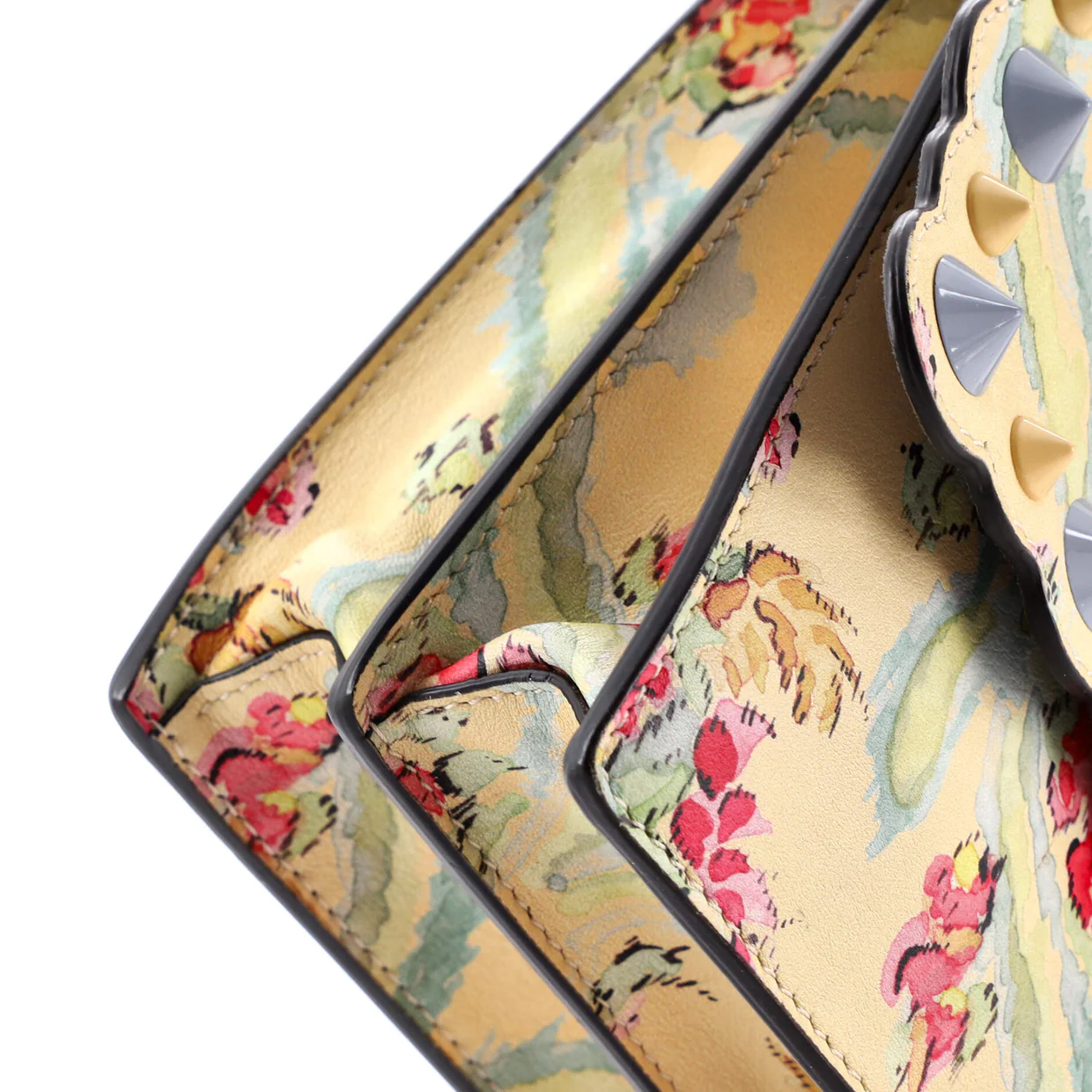 Kan I Bag Embellished Printed Leather Small - Deep Luxury