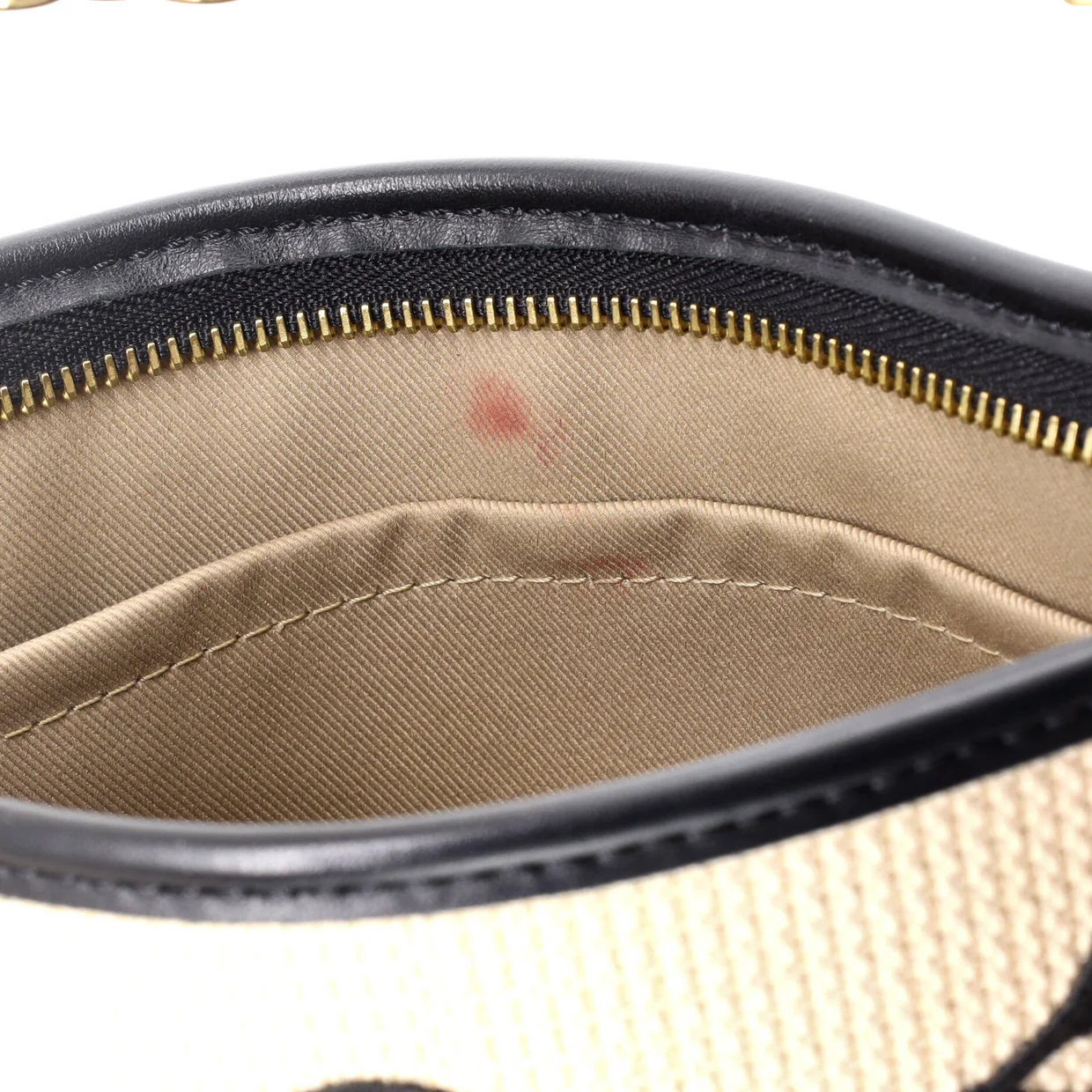 Toiletry Pouch on Chain Monogram Raffia - Deep Luxury