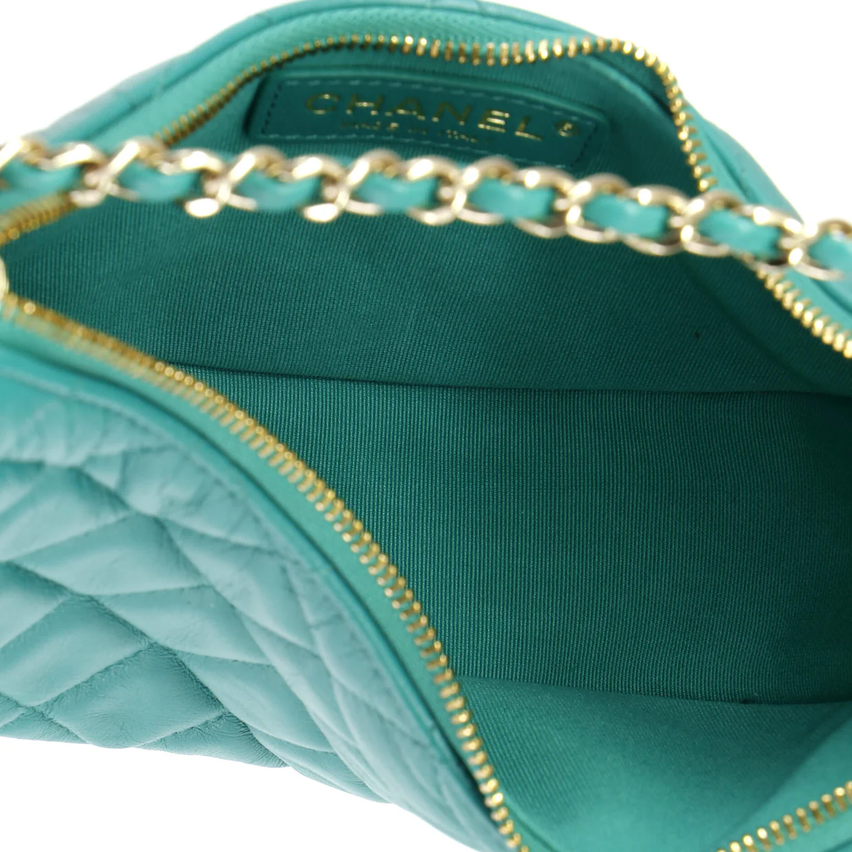 Chain Around Hook Hobo Quilted Lambskin Small - Deep Luxury