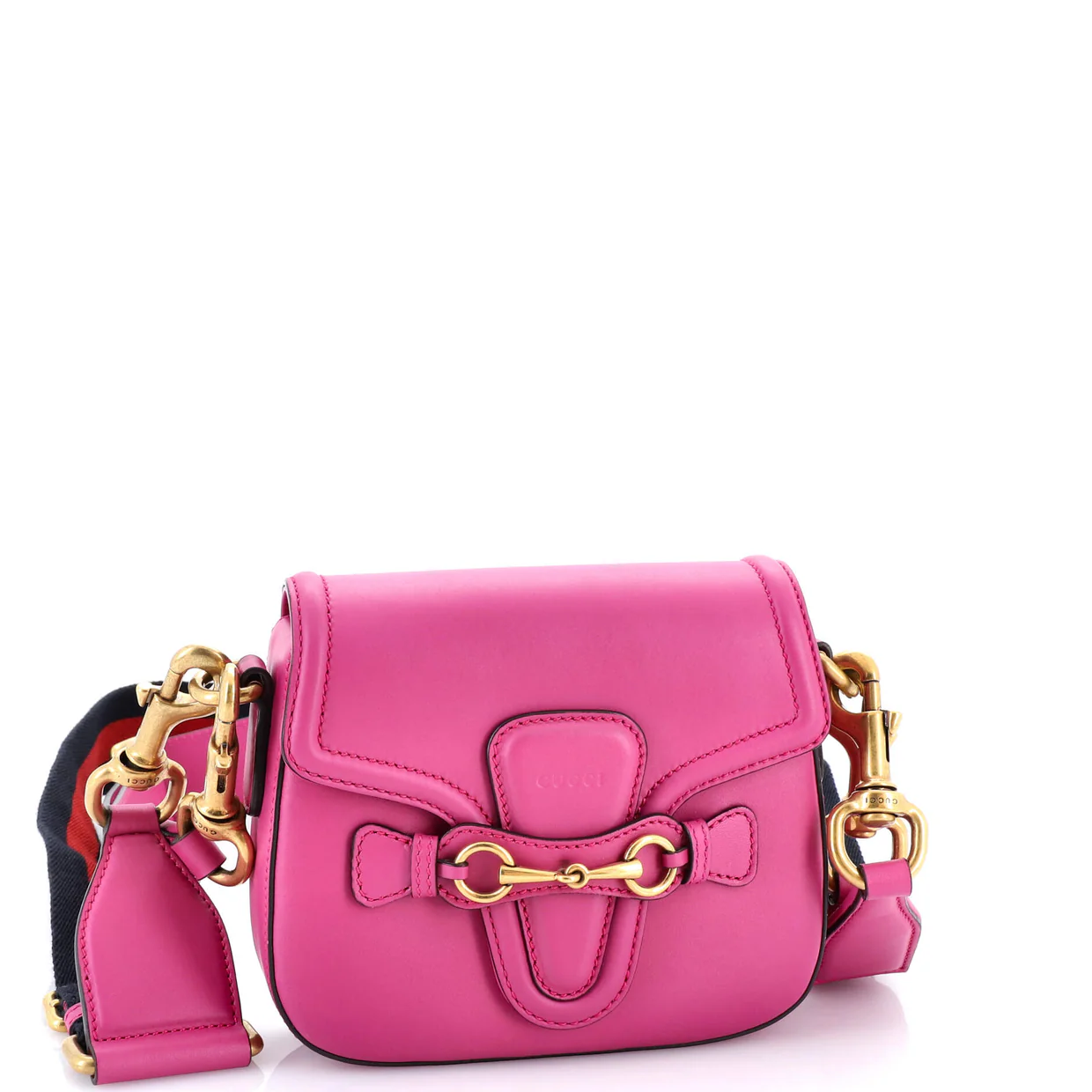 Lady Web Shoulder Bag Leather Small - Deep Luxury