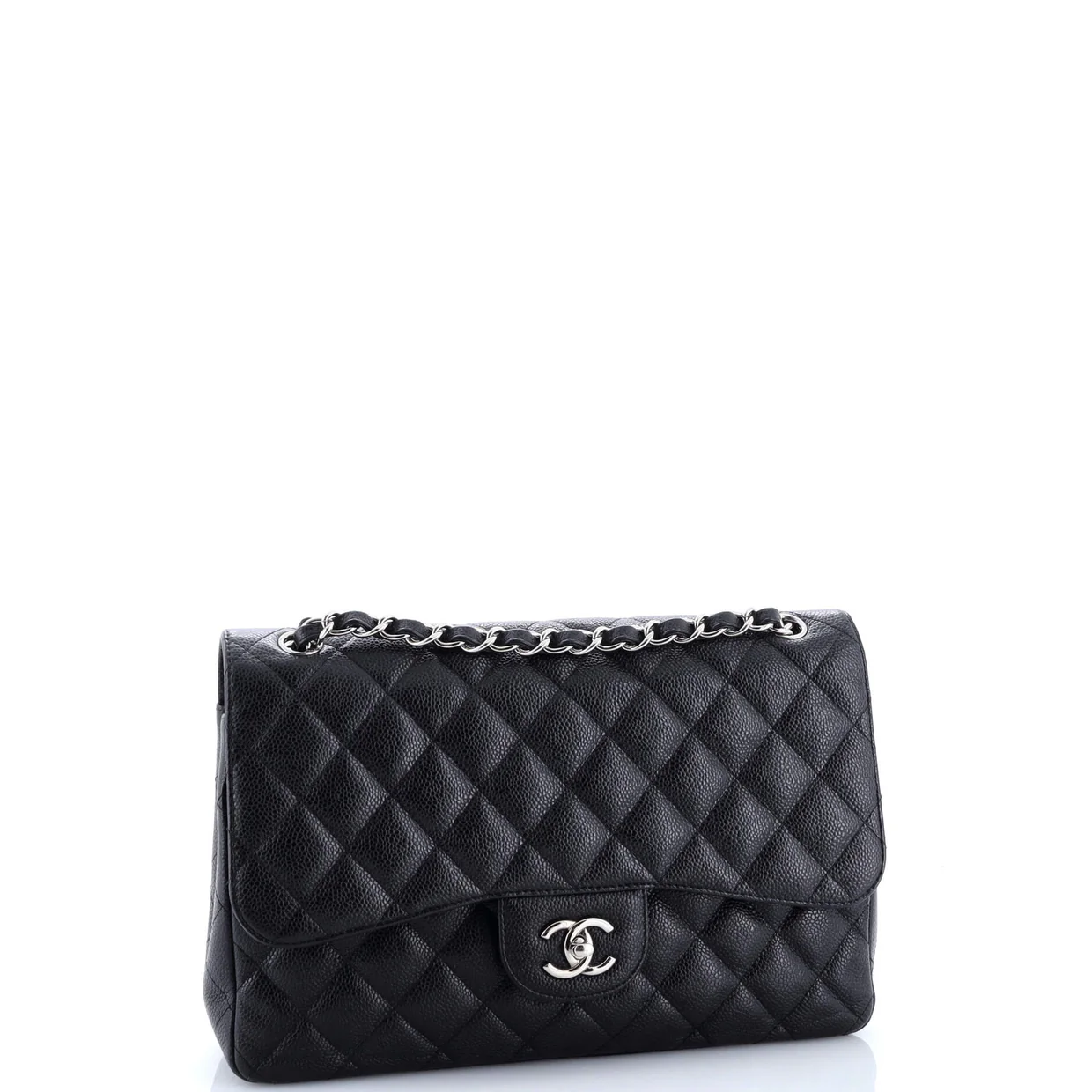 Vintage Classic Double Flap Bag Quilted Caviar Jumbo - Deep Luxury