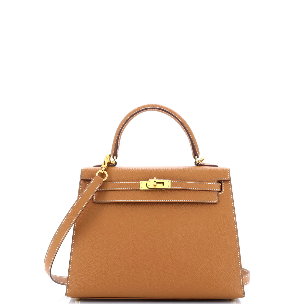 Kelly Handbag Gold Epsom with Gold Hardware 25 - Deep Luxury