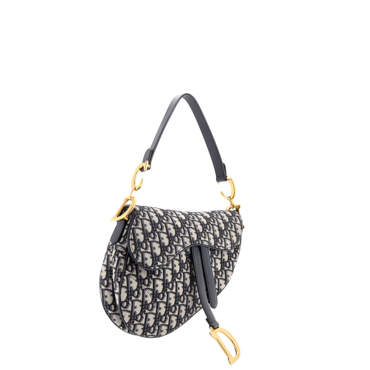 Saddle Handbag Oblique Canvas Medium - Deep Luxury