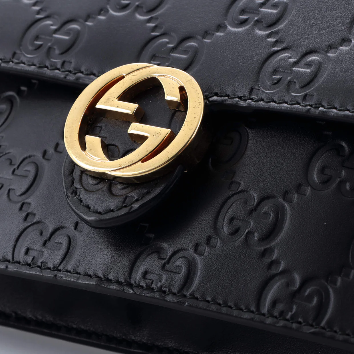 Icon Wallet on Chain Guccissima Leather - Deep Luxury