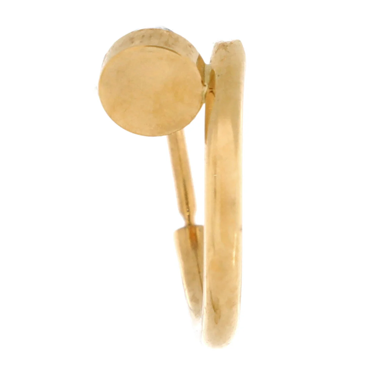 Juste un Clou Single Hoop Earring Earrings 18K Yellow Gold Small - Deep Luxury