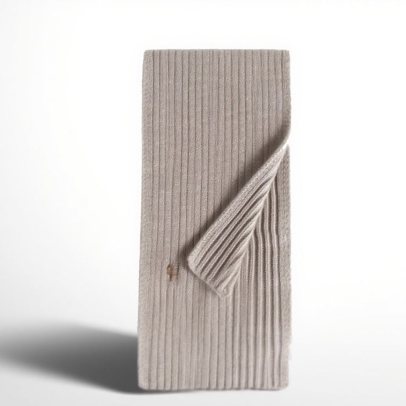 Loro Piana hand-embroidered leather LP logo cashmere wool scarf - Deep Luxury