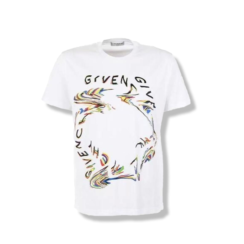 Givenchy letter graffiti print short sleeves T-shirt - Deep Luxury