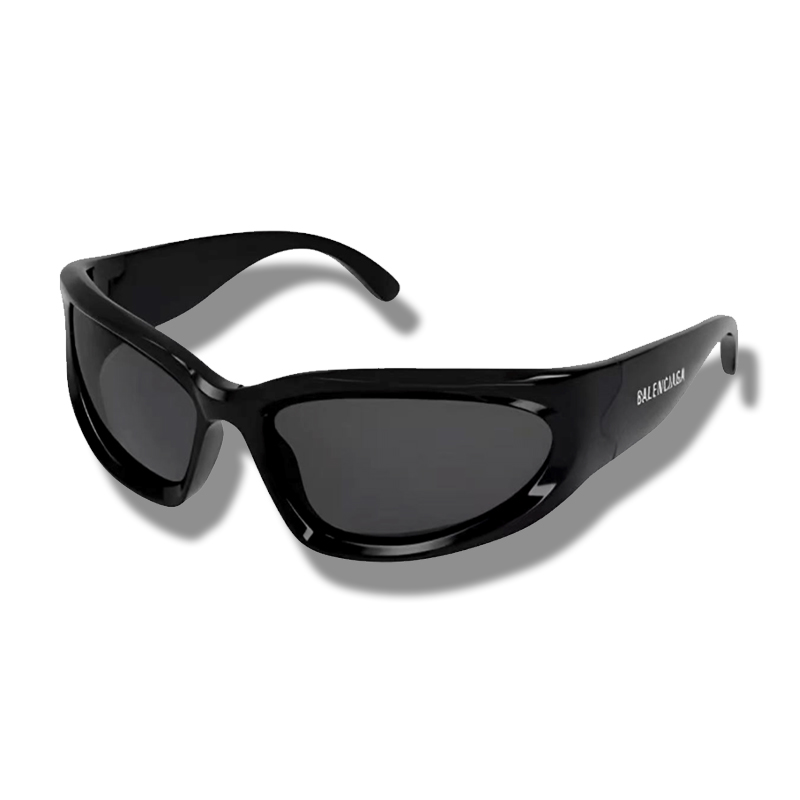 Balenciaga Balenciaga temple letter engraved decoration plate frame butterfly sunglasses unisex couple style - Deep Luxury