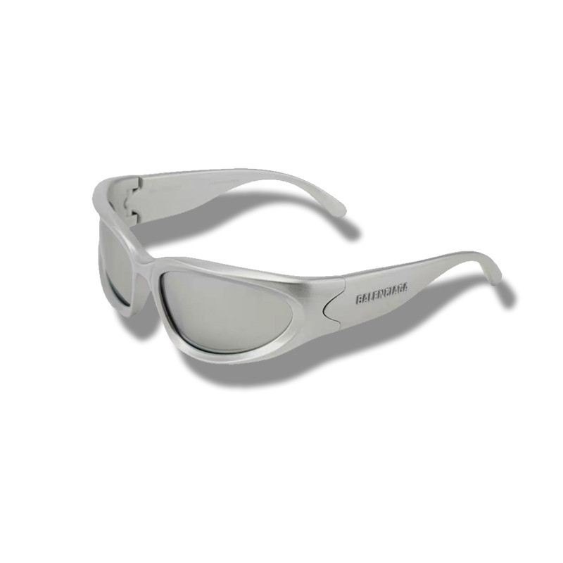 Balenciaga Balenciaga temple letter engraved decoration comfortable plate frame cat's eye sunglasses - Deep Luxury