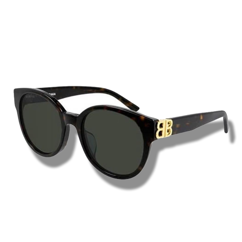Balenciaga inner letter double B oval sunglasses tortoise shell color - Deep Luxury