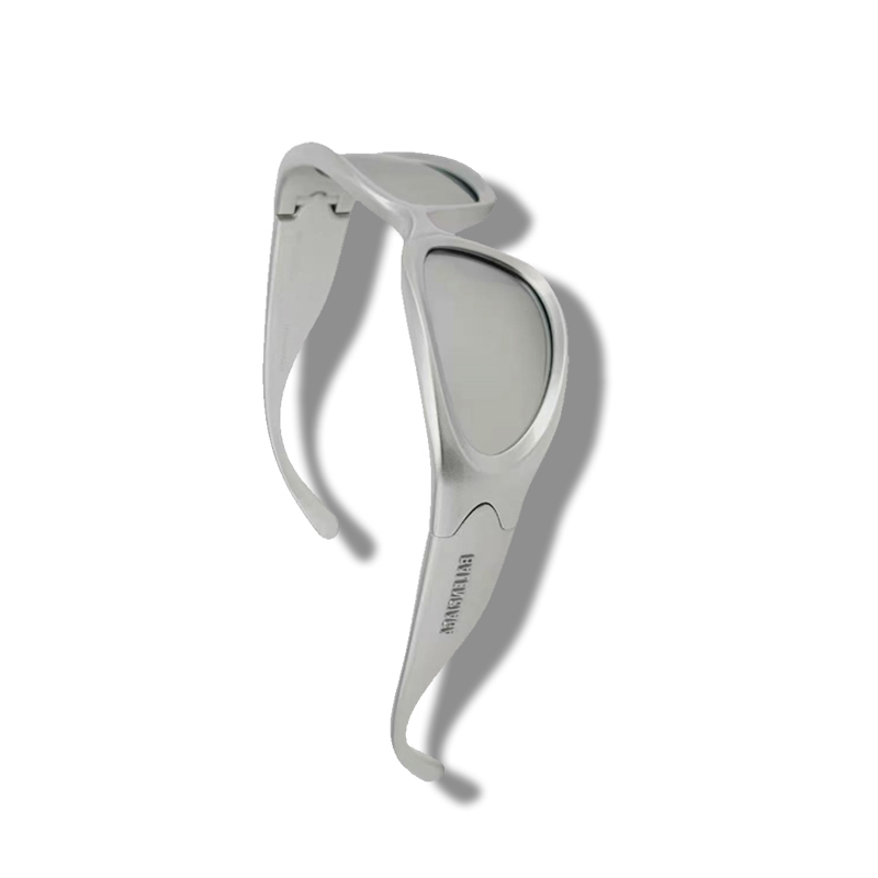 Balenciaga Balenciaga temple letter engraved decoration comfortable plate frame cat's eye sunglasses - Deep Luxury