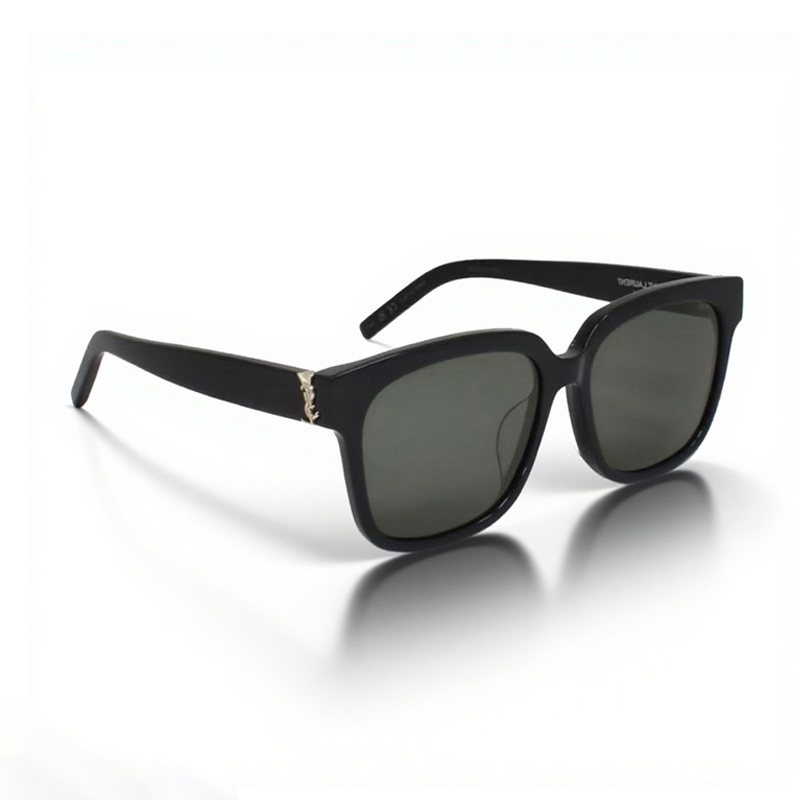 YSL Logo acetate irregular sunglasses - Deep Luxury