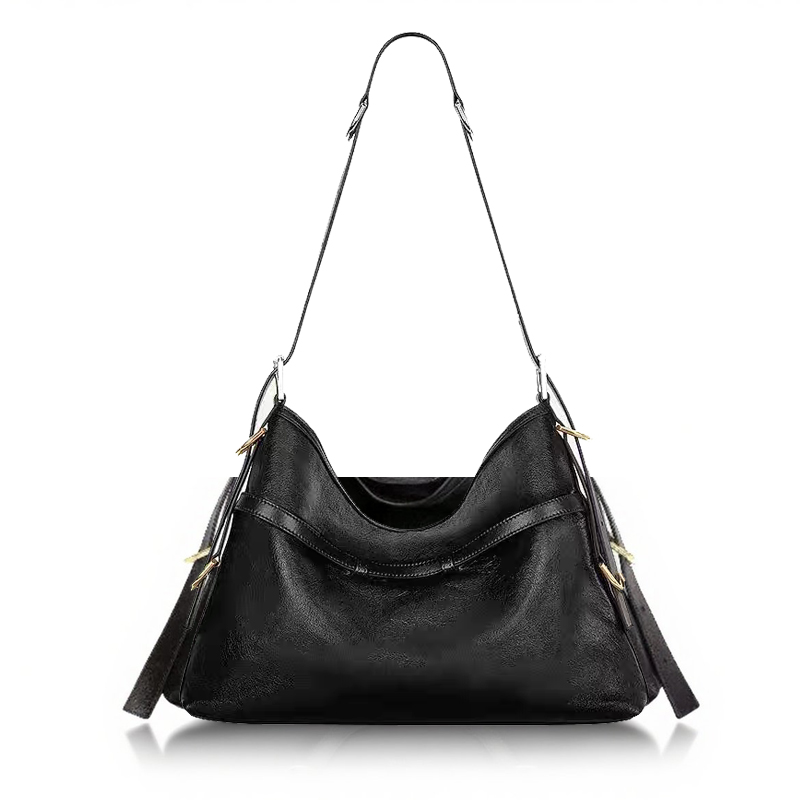 Givenchy Voyou Metal buckle adjustable shoulder strap cowhide handbag medium size - Deep Luxury