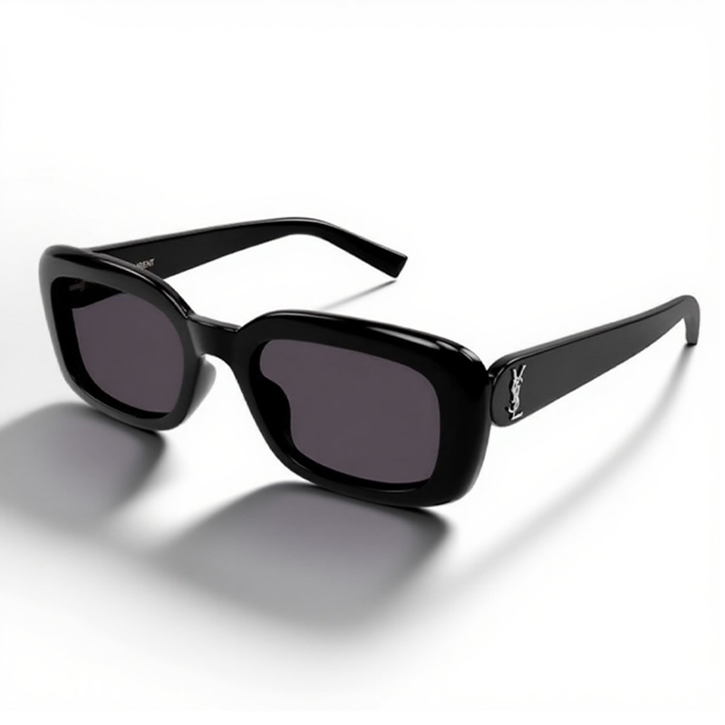 YSL retro narrow frame acetate sunglasses - Deep Luxury