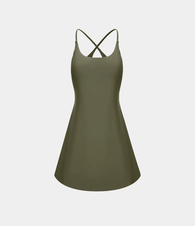 Softlyzero Plush Backless Active Dress-Easy Peezy