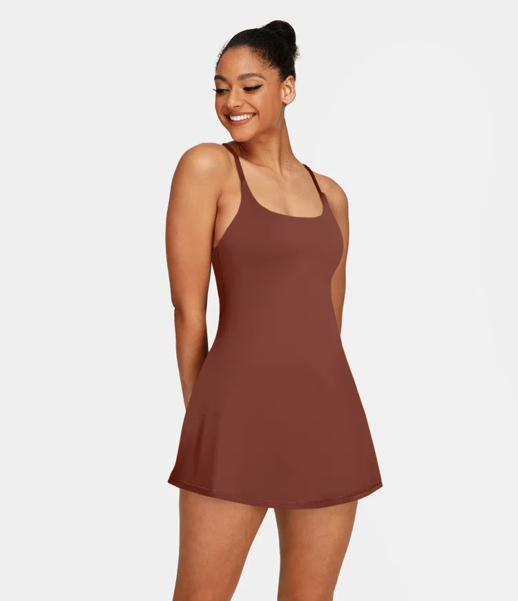 Softlyzero Plush Backless Active Dress-Easy Peezy