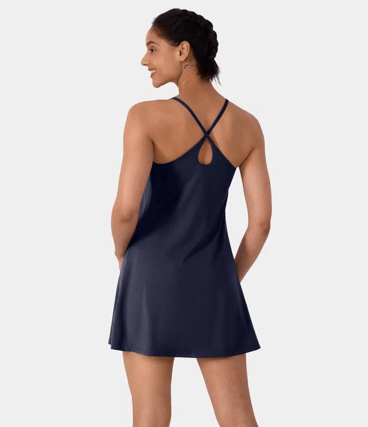 Softlyzero Plush Backless Active Dress-Easy Peezy