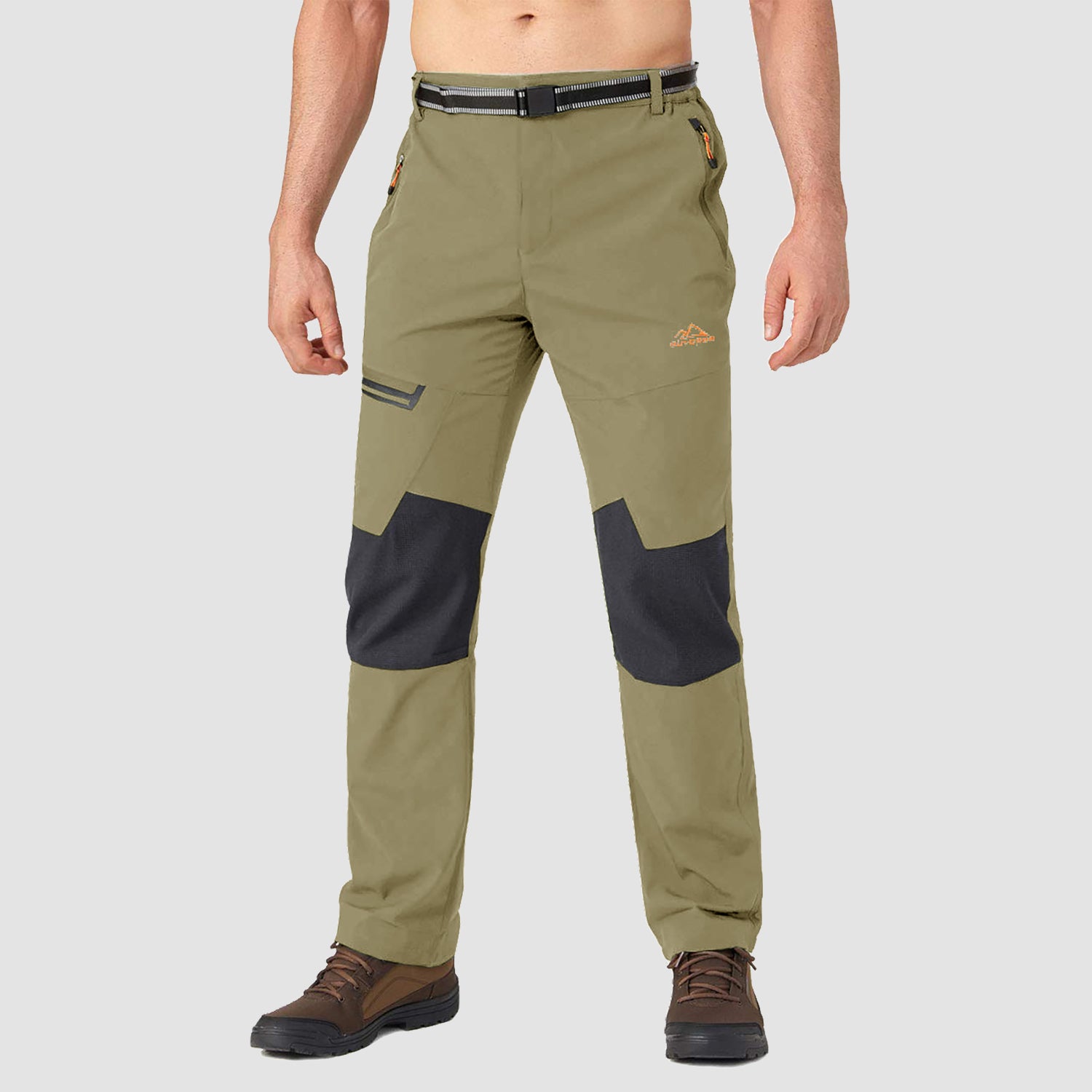 Men's Fleece-Lined Winter Ski Pants โ Water-Resistant with 4 Zip Pockets