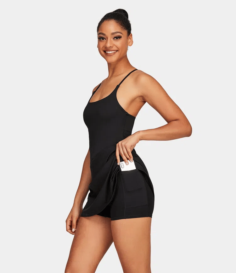 Softlyzero Plush Backless Active Dress-Easy Peezy