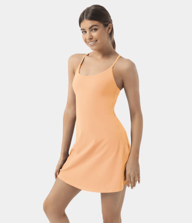 Softlyzero Plush Backless Active Dress-Easy Peezy